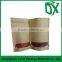 long performance life kraft paper bag with window and zipper