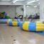 half round half circle on water inflatable trampoline