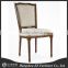 Vintage french fabric side chair hot Selling dining Chairs