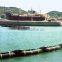 Inflatable rubber oil boom