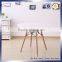 MDF Top Dining Table With Solid Wood Legs Dining Room Furniture