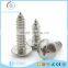 Top quality china factory 304 stainless steel cross truss head tapping screw