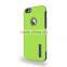 shockproof hybrid TPU+PC case for iphone 6,for iphone 6 dual layer 2in 1 case