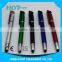 mobile phone support twist pen with big clip, screen touch pen