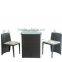 Creative New Design Leisure PE Wicker Furniture 1 table +2 chairs for Garden