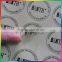 round clear PVC label sticker with printing