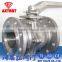 JIS 2PC Stainless Steel Floating Flange Ball Valve with Locking Handle