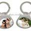 Factory direct sale High quality Sublimation Coated Metal Key Ring