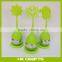 Brand New Silicone & Stainless Steel Loose Grey Green Herbal Tea Infuser Silicone