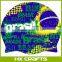 Stylish Patten Nontoxic Water Sport Silicone Swimming Swim Cap Adult Kids new