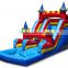 2016 high quality china manufacturing cheap pvc children's inflatable bouncy castle with water pool slide combo on sale