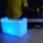 Plastic technology durable waterproof led long square stool
