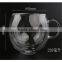 FDA certificated borosilicate heat-resistant glass coffee cup with spoon and saucers.double wall glass coffee tea cup set