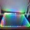 IP65 DMX512 PC SD Wifi Remote Control Mirror 3D Time Tunnel Abyss Effect SMD5050 3in1 RGB 50*50cm LED Dance Floor
