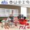 2016 modern kitchen design 35pcs stainless steel induction cookware palm restaurant cookware