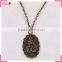 Designer necklace for Christian, Mother Maria pendant copper necklace