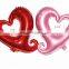 High quality foil red/pink heart lovers balloon, Christmas day foil heart balloon for party