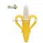 Baby Teething Toys Silicone Soft Banana Teether Toothbrush