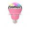 New Smart RGBW Wireless Bluetooth Speaker Bulb Music Playing Dimmable 12W E27 LED Bulb Light Lamp