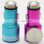 Multi-function Metal aluminum alloy safety hammer double USB car charger