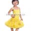 2016 Wholesale Design Rosette Baby Girls Sundress Baby Party Dresses, Girls Pink Rosette Summer Dress
