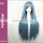 Full Head Long Wavy Synthetic Wigs, Lnuyasha Sesshoumaru Wig Peruca Quality Cosplay Wigs, Blue Black White Red Purple Orange Wig