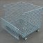 Collapsible folding metal storage cages with wheels