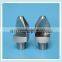 Flat fan-shaped spray high impact nozzles