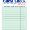 1part bond paper guest check CT-G3616