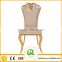 B404-3 Home Furniture Luxury Rose Gold Leather Dining Chair