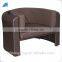 Outdoor PE rattan 6-piece garden sofa couch set