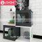 new design colorful wood sofa side table multifunction assembly cube bookshelf high quality Glossy MDF wood coffee table
