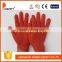 DDSAFETY Orange String Knitted Gloves Cotton Polyester Working Gloves