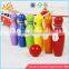 Wholesale mini wooden kids playing bowling toys colorful children wooden bowling set toys W01A293