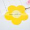 Custom silicone coasters food grade silicon different flower shape coaster