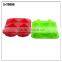 11032 Fashion colored christmas tree leaf-shape silicone cake mould
