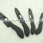 Eco-Friendly Black Color Handle Pure Ceramic Knives Set 2017