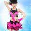 Yifusha Girls top and skirt set latin dance costume RH011