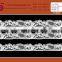 Tricot floral decorative bridal lace fabrics, wholesale swiss lace fabric voile lace