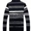hot sale spring &winter man's stripe cardigan sweater with zipper