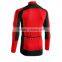 Cheap Mens Comfortable Breathable Long Sleeve Cycling Jersey With Rear Pockets