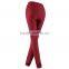Factory high quality and best price women hot sale summer autumn high waist tight slim red elegant long pants