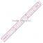 Chinese factory direct sell high quality imperial flexible plastic pattern making ruler 3 * 30cm with pattern grids # 8006