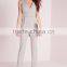 grey stitch detail sleeveless jumpsuit fashion new design