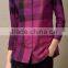 customized ladies shirt in Plus Size Shirt women fashion plaid shirt