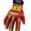 CE 3541 cut 5 silicone printed super grip rigger working gloves high impact protection rigging,high cut resistant safety gloves