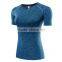 Fashion wholesale fitness apparel womens tights sport yoga t-shirt wear