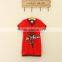 New Design Hot Sale Family Clothes/mum And Kids Dress Red Rose Dress Family Clothes Set Short Sleeve