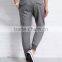 Custom 100% cotton trendy plain wholesale men jogger sweatpants
