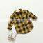 2-8 years Wholesale 2017 New Fashion Full Sleeve Kids Blouses Cotton Autumn Plaid Boys Shirts